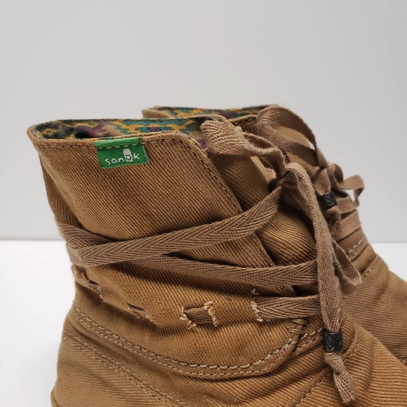 Sanuk Women's Size 6 Tan Soulshine Sally Boot Aztec Santa Fe Bootie - Picture 3 of 9